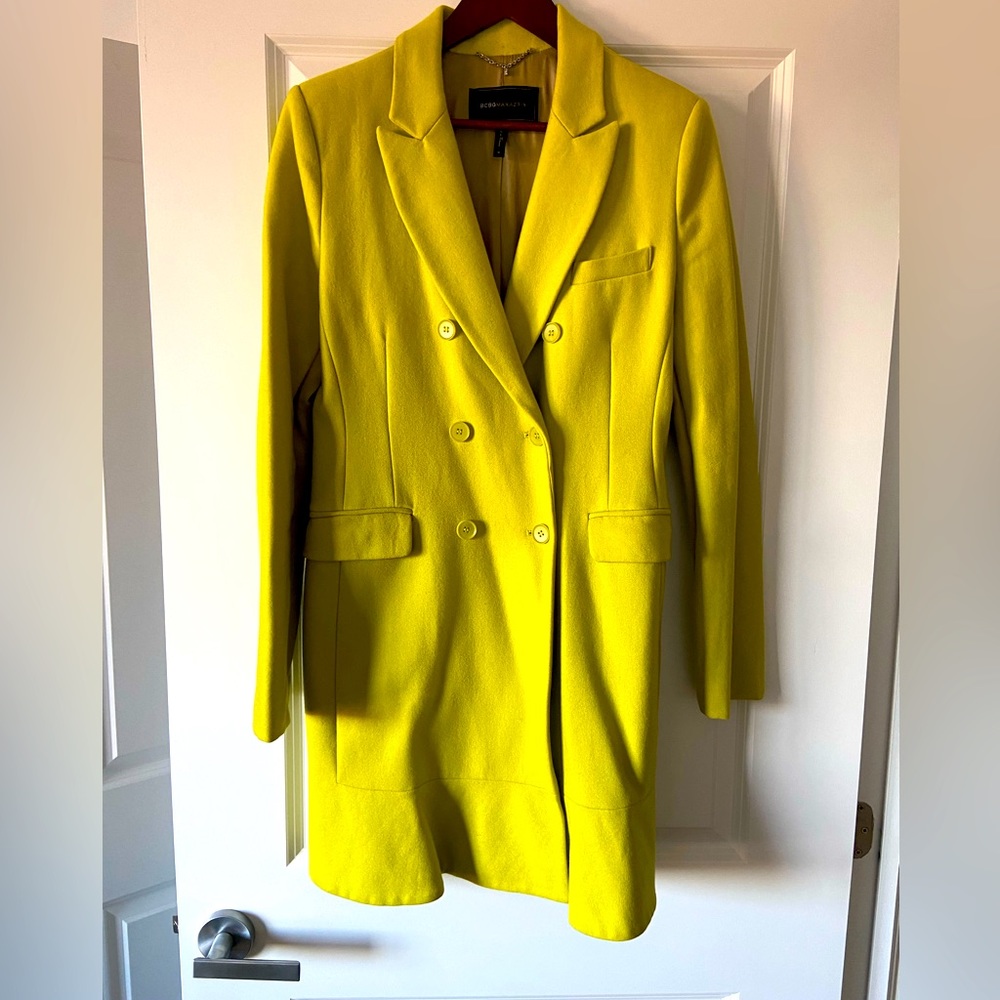 Electric lime green jacket by BCBG